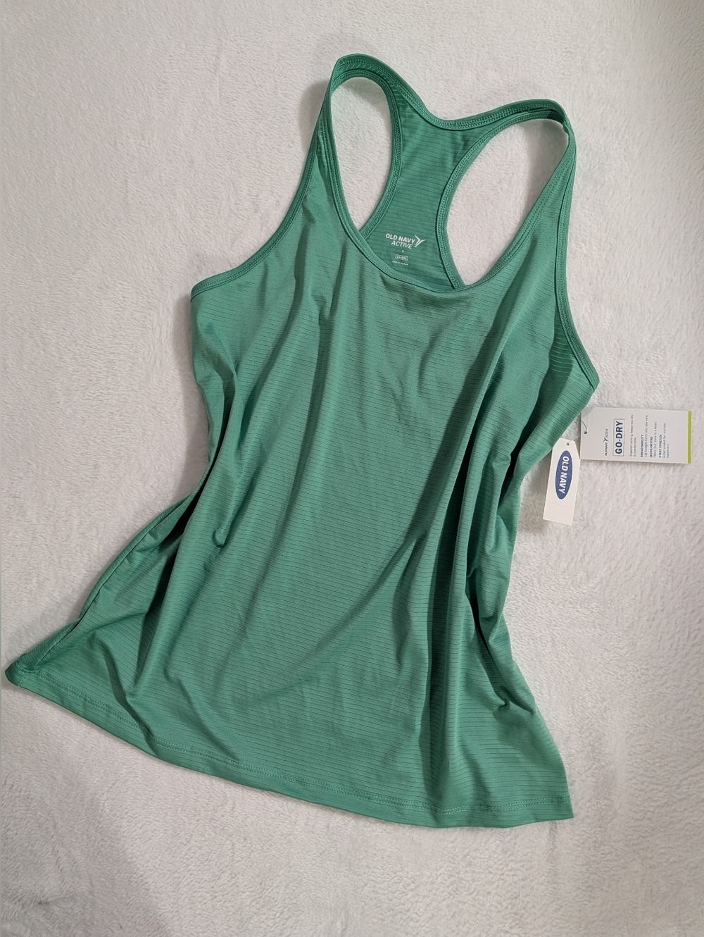 NWT Old Navy Active Go Dry Tank top, Green Color, Racerback, Size Small
